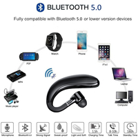 Słuchawki Bluetooth słuchawki zestaw głośnomówiący zestaw słuchawkowy bezprzewodowy zestaw słuchawkowy połączenie sportowe słuchawki douszne z mikrofonem dla wszystkich smartfonów 6